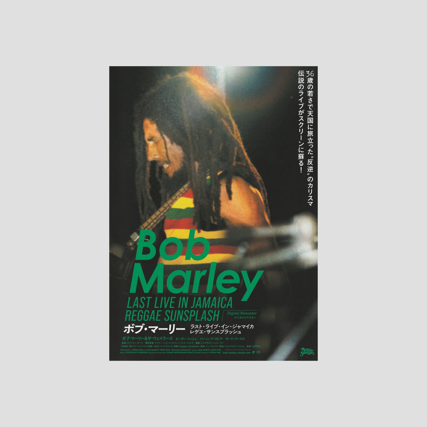Bob Marley Reggae Sunsplash 2024 – Japanese B5 Chirashi Poster
