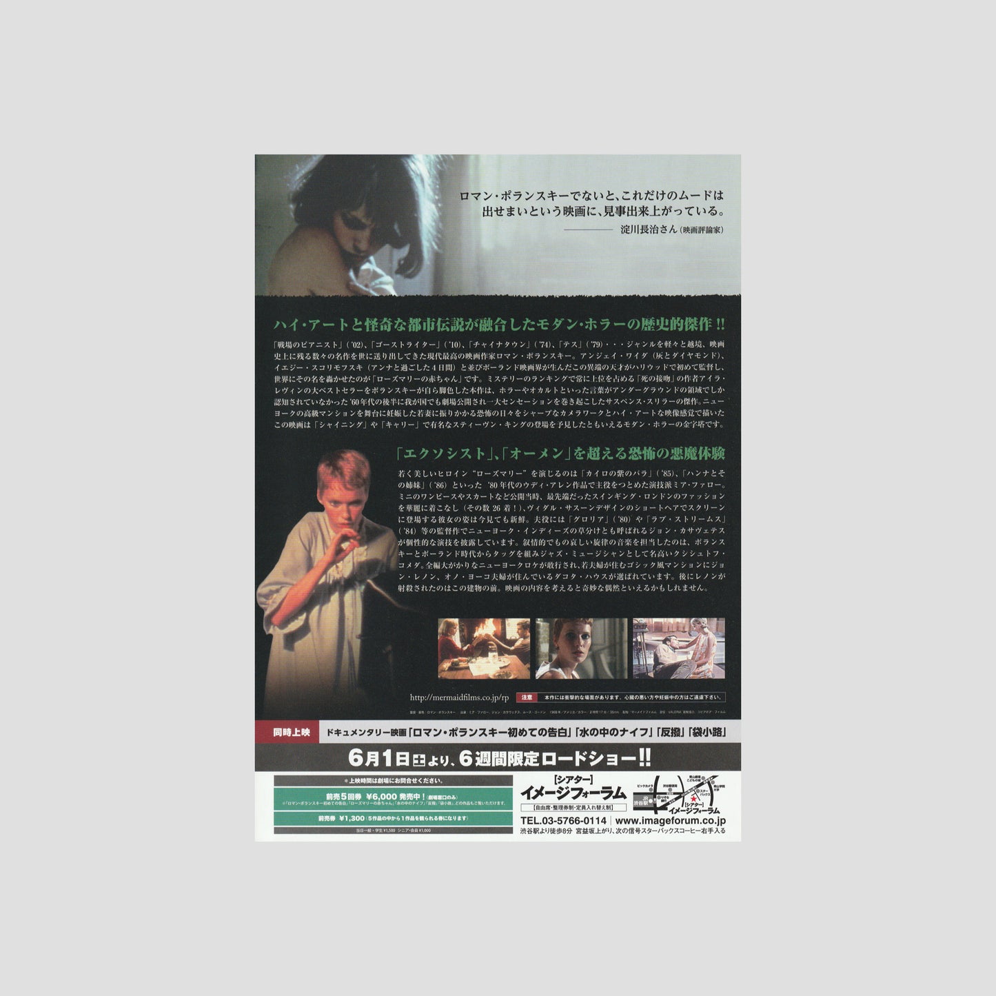 Rosemary's Baby 2013 – Japanese B5 Chirashi Poster