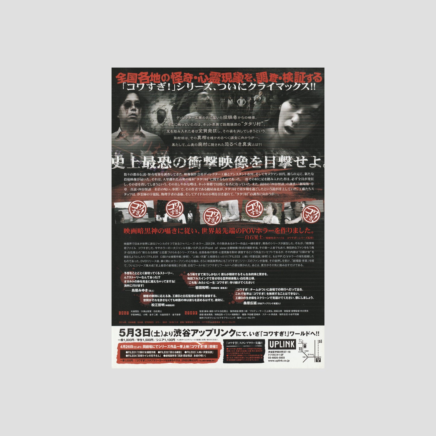 Senritsu Kaiki File Kowasugi (Ver: A) 2014 – Japanese B5 Chirashi Poster