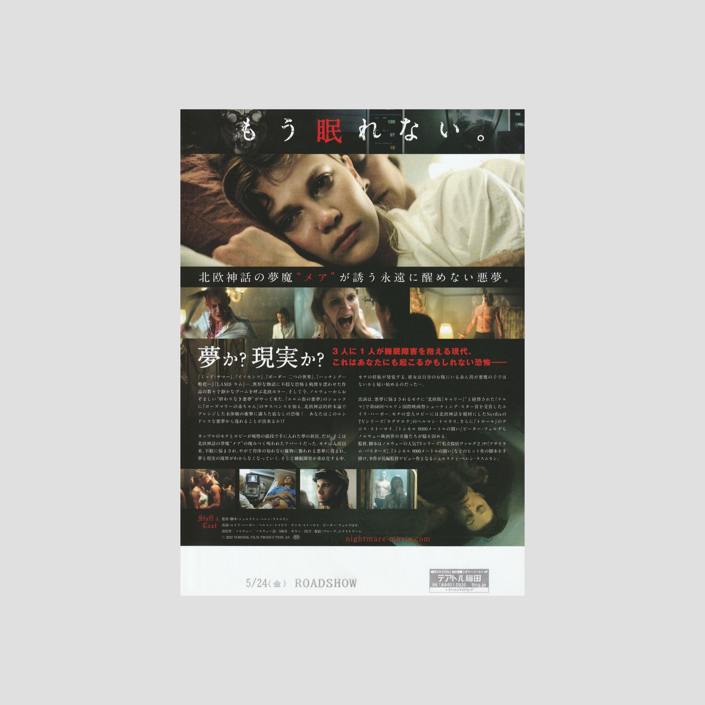 Nightmare 2022 – Japanese B5 Chirashi Poster