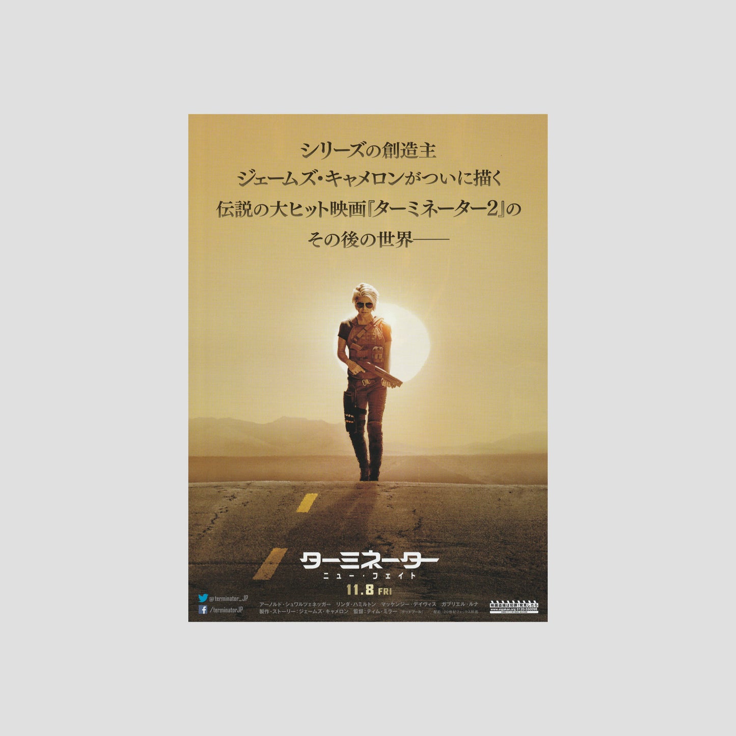 Terminator: Dark Fate (Ver: A) 2019 – Japanese B5 Chirashi Poster